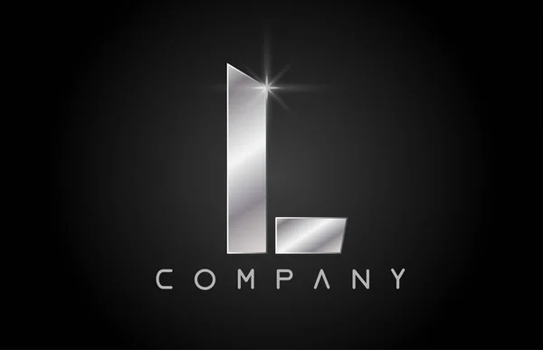 Alfabeto letra L logotipo empresa ícone design — Vetor de Stock