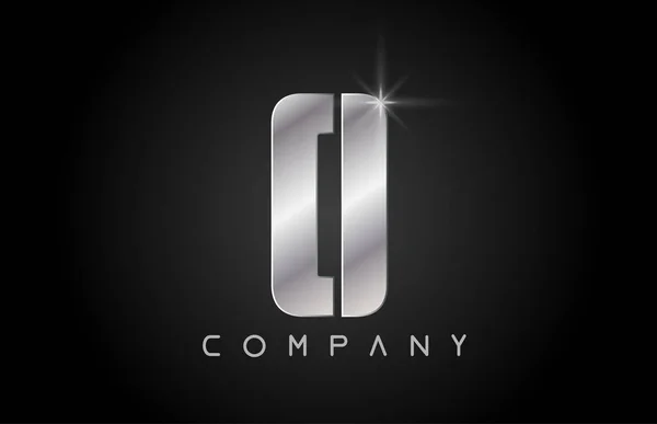 Alfabeto lettera O logo azienda icona design — Vettoriale Stock