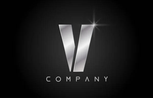 Abecední písmeno V logo společnost návrh ikon — Stockový vektor