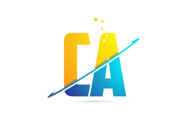 alfabe harfi Ca C Logo şirket simgesi tasarımı için bir kombinasyon