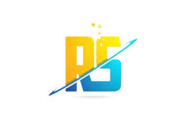 logo şirket simgesi tasarımı için alfabe harfi Rs R S kombinasyonu