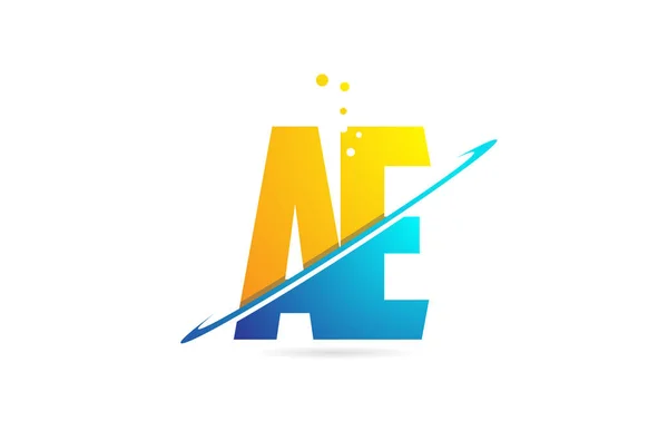 Αλφάβητο γράμμα AE A E συνδυασμός για το λογότυπο της εταιρείας σχέδιο εικονίδιο — Διανυσματικό Αρχείο