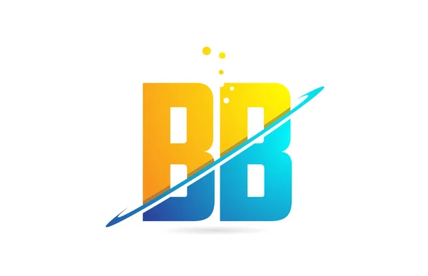 ロゴ会社のアイコンデザインのためのアルファベット文字B Bの組み合わせ — ストックベクタ