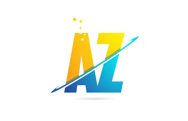 Alfabeto letra AZ A Z combinação para logotipo empresa ícone design —  Vetores de Stock