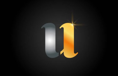 u altın alfabe si harf logo tasarımı bir şirket için uygun