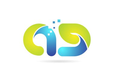 ag a g mavi yeşil kombinasyon alfabe harf logo simge tasarımı