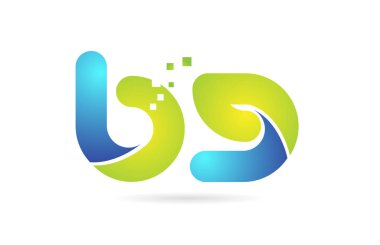 bg b g mavi yeşil kombinasyon alfabe harf logo simge tasarımı