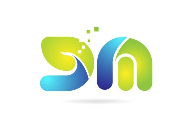 gm g m mavi yeşil kombinasyon alfabe harf logo simge tasarımı