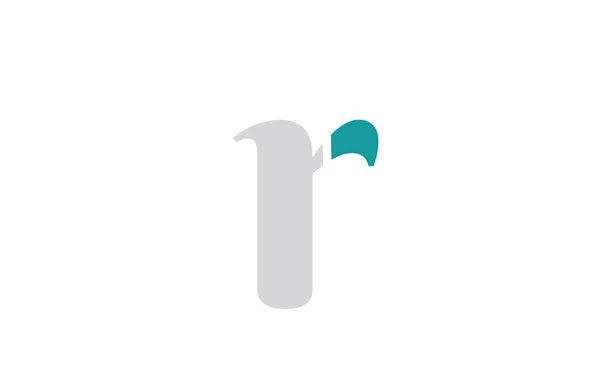 R alfabe harfi logo tasarımı bir şirket veya iş için uygun — Stok Vektör