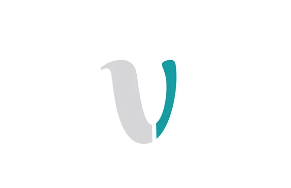 V alfabeto letra logotipo diseño adecuado para una empresa o negocio — Vector de stock