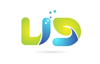 vg v g mavi yeşil kombinasyon alfabe harf logo simge tasarımı