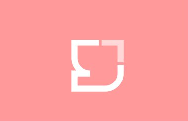 logo simgesi tasarımı için pembe beyaz alfabe si harfi y