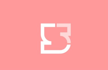 logo simgesi tasarımı için pembe beyaz sayı 5