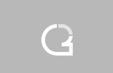 şirket logosu simgesi için gri beyaz renklerde alfabe harfi e