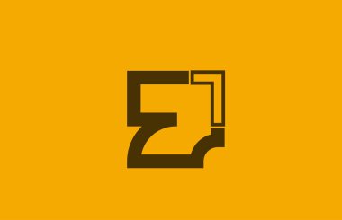 şirket logosu simgesi için 7 numaralı sarı kahverengi çizgi