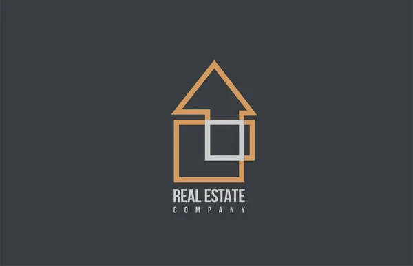 Immobilier maison entreprise logo icône design — Image vectorielle