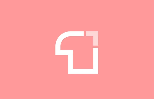 Roze wit nummer 1 voor logo icon design — Stockvector