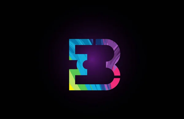 Coloré numéro 3 pour l'icône du logo de l'entreprise — Image vectorielle