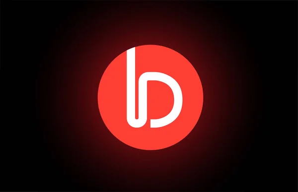 Letra D naranja logotipo blanco alfabeto para el diseño del icono del logotipo de la empresa — Archivo Imágenes Vectoriales