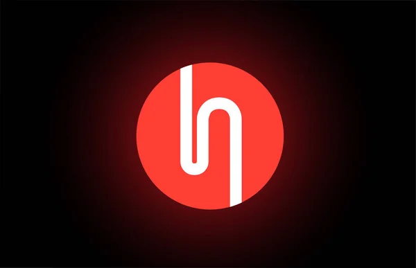 Lettre N orange blanc logo alphabet pour logo de l'entreprise icône design — Image vectorielle
