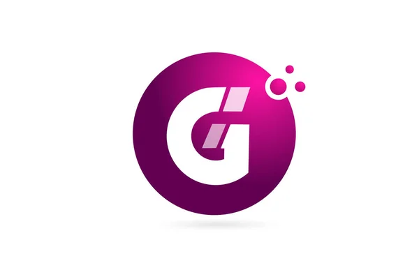 Lettera G logo alfabeto sfera per l'azienda logo icona design in pi greco — Vettoriale Stock