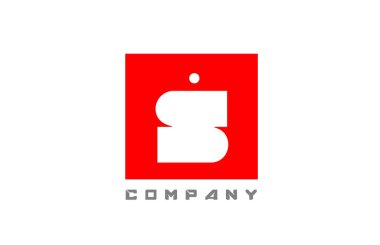 kırmızı beyaz S harf simgesi simgesi şirket ve iş dünyası için nokta dizaynlı