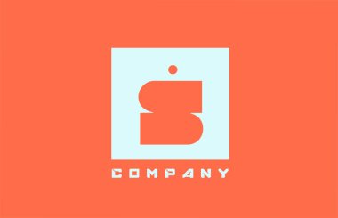 S beyaz turuncu alfabe harf simgesi şirket ve iş dünyası için nokta dizaynlı simge