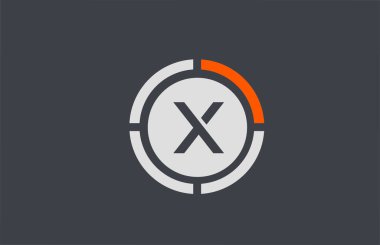 turuncu gri alfabe harfi logo simgesi tasarımı şirket ve iş dünyası için