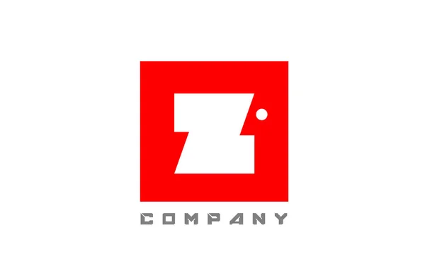 Rouge Blanc Lettre Alphabet Icône Logo Pour Entreprise Les Affaires — Image vectorielle