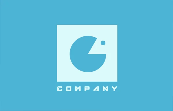 Blau Weiß Alphabet Buchstabe Logo Symbol Für Unternehmen Und Unternehmen — Stockvektor