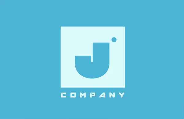 Μπλε Λευκό Λογότυπο Γράμμα Αλφάβητο Εικονίδιο Για Την Εταιρεία Και — Διανυσματικό Αρχείο