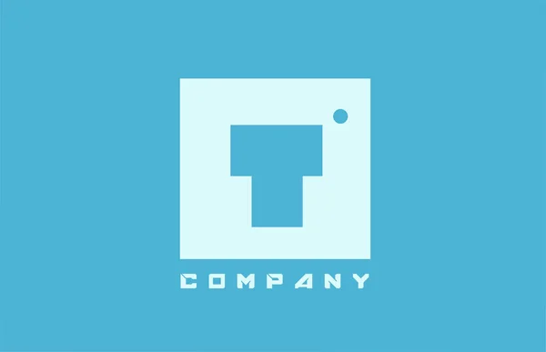 Bleu Blanc Lettre Alphabet Icône Logo Pour Entreprise Les Affaires — Image vectorielle