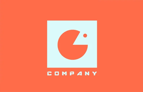 Branco Laranja Alfabeto Letra Logotipo Ícone Para Empresa Negócios Com —  Vetores de Stock