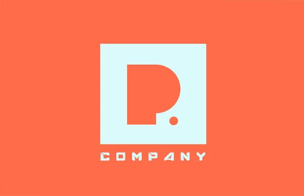 Blanc Orange Lettre Alphabet Icône Logo Pour Entreprise Les Affaires — Image vectorielle