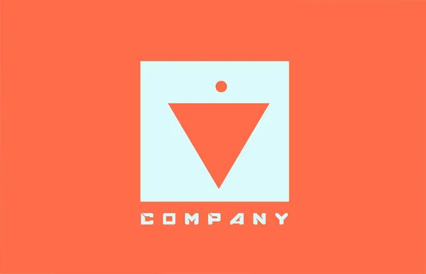 Lettre Alphabet Blanc Orange Icône Logo Pour Entreprise Les Affaires — Image vectorielle