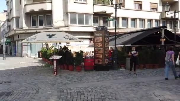 Bukarest Rumänien Juni 2020 Video Von Spaziergängen Der Altstadt Oder — Stockvideo