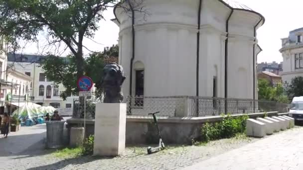 Bucarest Rumania Junio 2020 Video Caminar Casco Antiguo Centro Antiguo — Vídeos de Stock