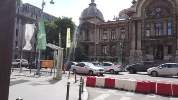 Bucarest Romania Giugno 2020 Video Camminare Nel Centro Storico Bucarest — Video Stock