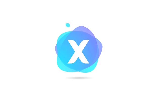 Růžové Modré Abecední Písmeno Logo Pro Firmu Podnikání Přechodovým Designem — Stockový vektor