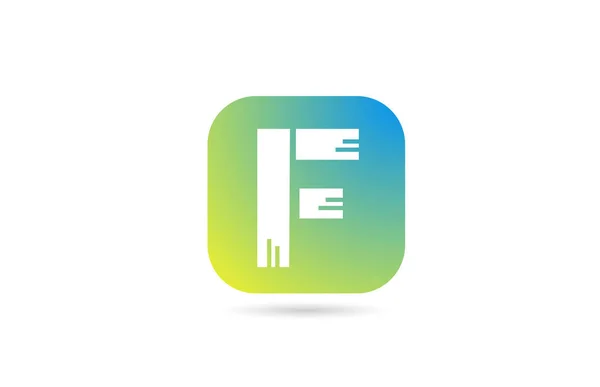 Vert Bleu Lettre Alphabet Logo Icône Design Pour Entreprise Les — Image vectorielle