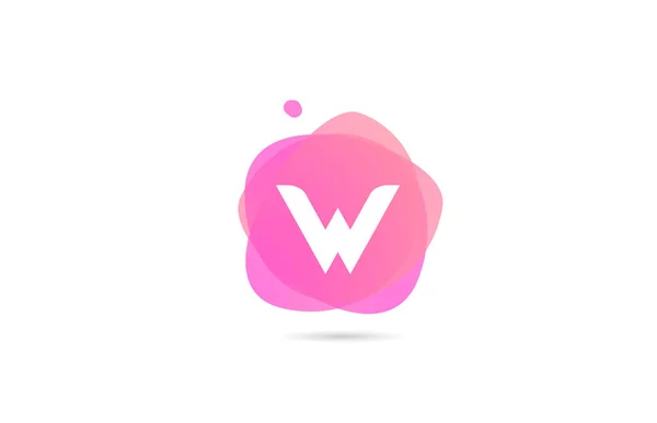 Logotipo Branco Rosa Letra Alfabeto Para Empresa Negócios Com Design —  Vetores de Stock