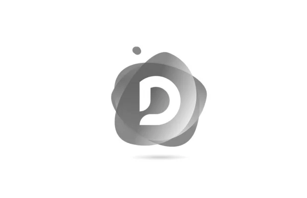 Noir Blanc Lettre Alphabet Logo Pour Entreprise Les Affaires Avec — Image vectorielle