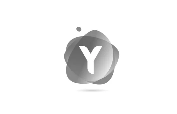 Black White Alphabet Letter Logo Company Business Gradient Design Pastel — Stock Vector