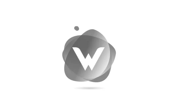 Black White Alphabet Letter Logo Company Business Gradient Design Pastel — Stock Vector