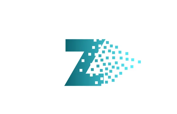 Alphabet Buchstabe Logo Symbol Für Unternehmen Und Unternehmen Grünes Erodiertes — Stockvektor