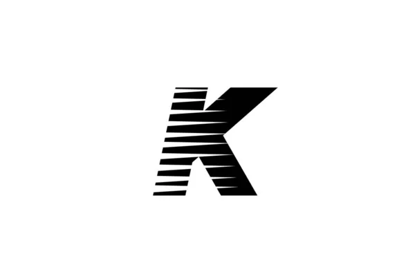 Linha Listras Alfabeto Letra Logotipo Ícone Para Negócios Empresa Design — Vetor de Stock