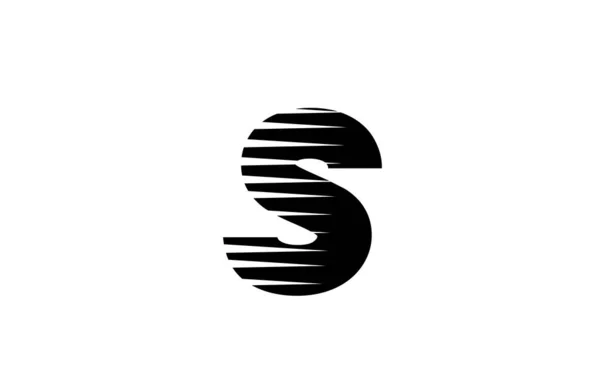 Línea Rayas Alfabeto Letra Logotipo Icono Para Negocio Empresa Diseño — Vector de stock