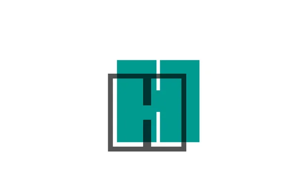 Зелений Чорний Лінія Абетки Значок Логотипу Літери Компанії Простий Дизайн — стоковий вектор