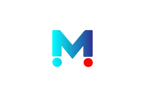 Azul Alfabeto Vermelho Letra Logotipo Ícone Projeto Gradual Para Negócio — Vetor de Stock