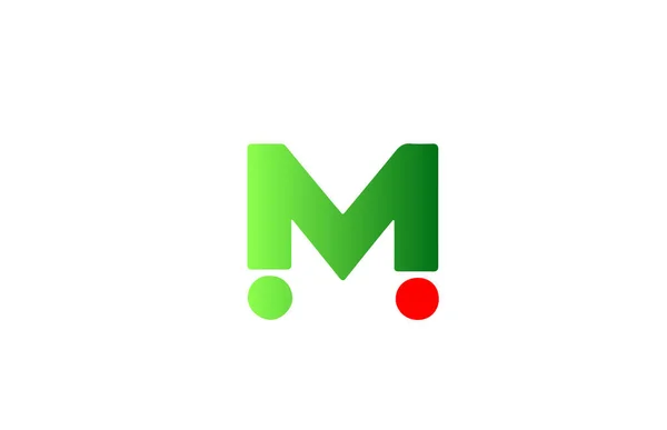 Green Red Alphabet Letter Logo Icon Градиентный Дизайн Бизнеса Компании — стоковый вектор